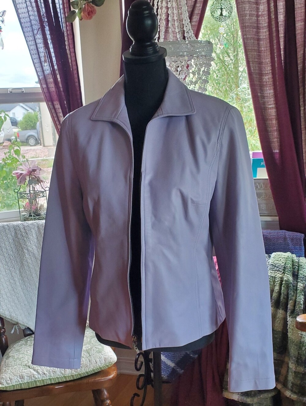 Worth Women's Lavender Leather Jacket